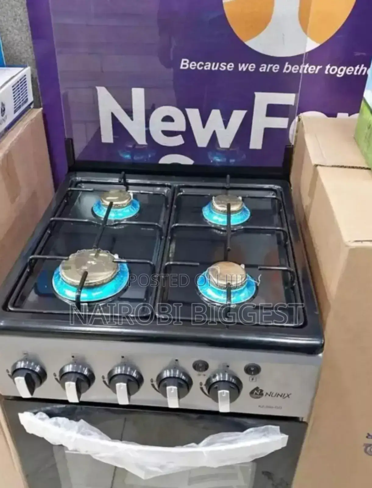 Nunix Full Gas Standing Cooker