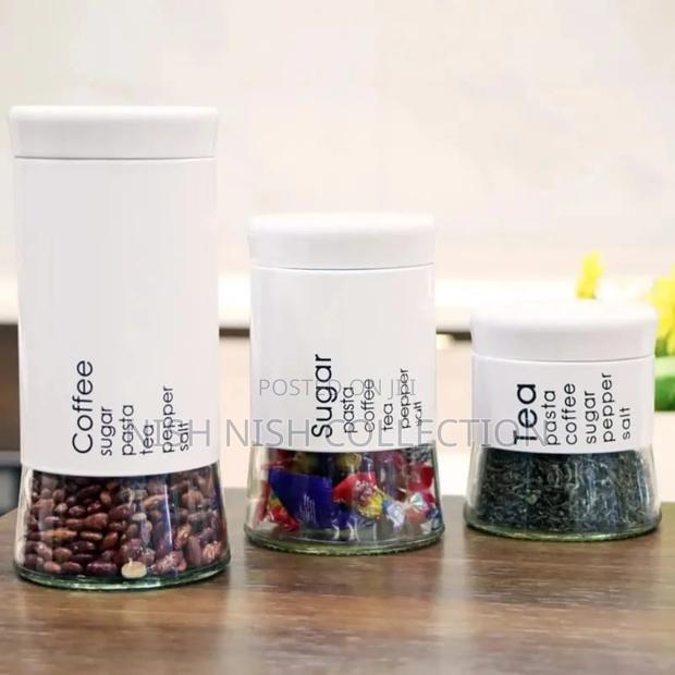 3 Piece Coffee,Sugar Tea Canister - thumbnail 2