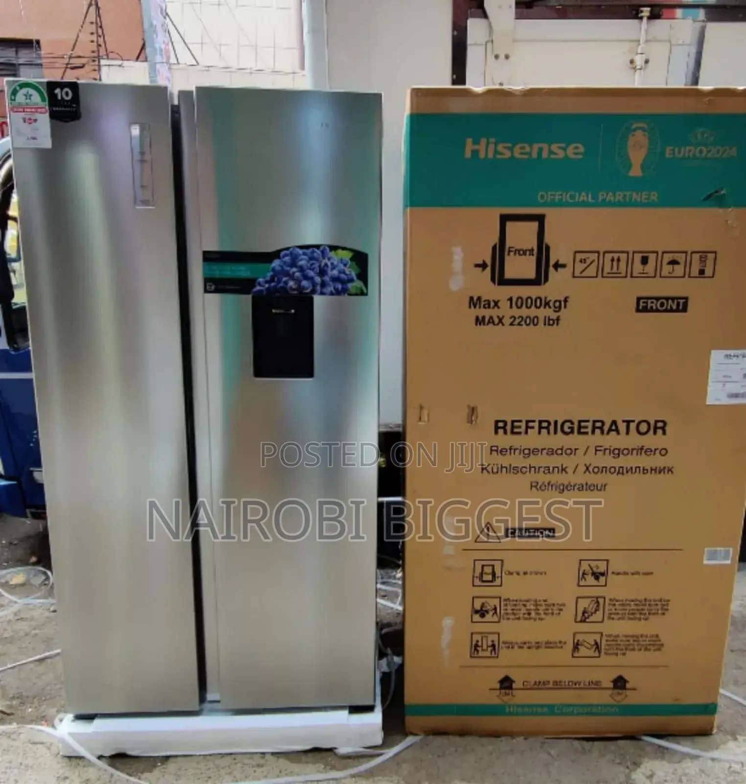 Hisense Side By Side Fridge 518litres