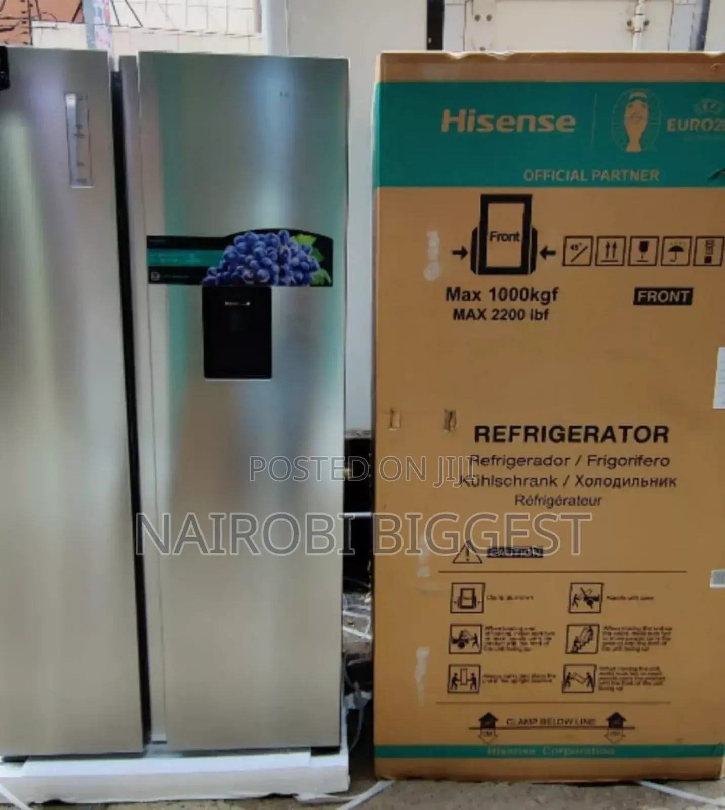 Hisense Side 518litres By Side Fridge