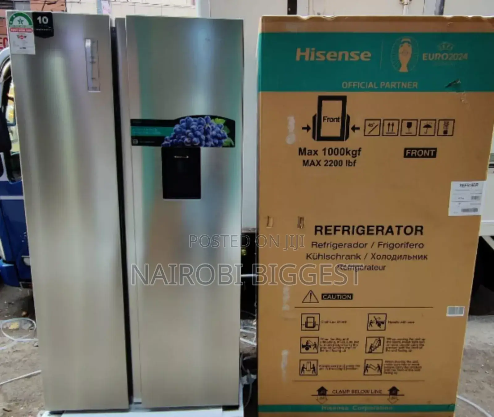 Hisense Side By Side Original 518litres Refrigerator