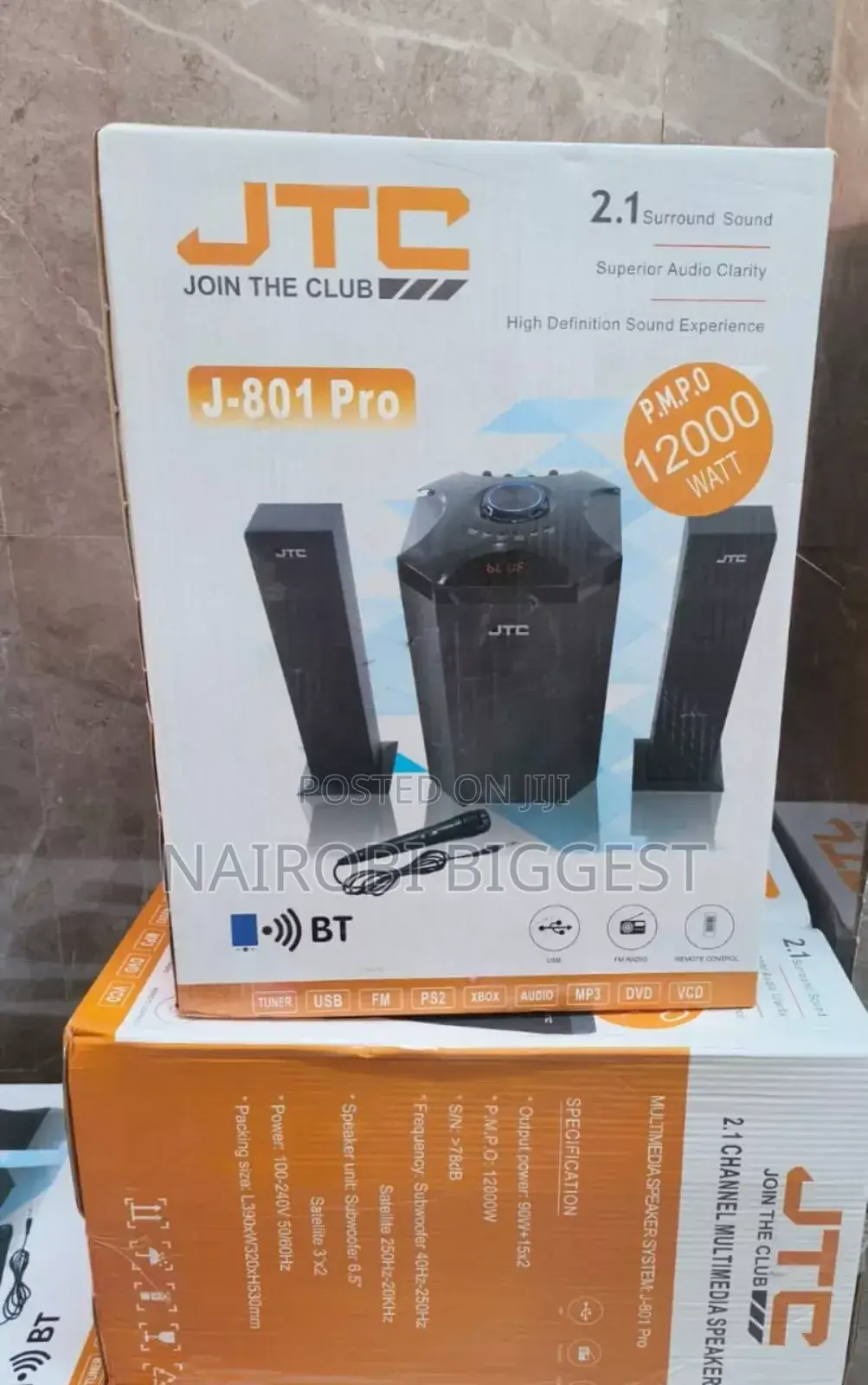 Classic JTC Mtungi 2.1ch Hometheatre-System