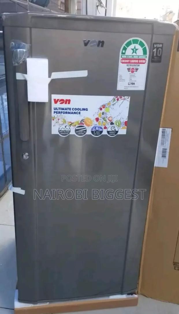 New Von 185litre Single Door Fridge - main view
