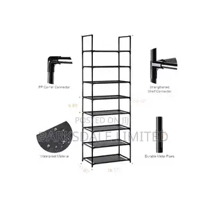 Shelf Storage Corner Rack Tall Shoe Rack 8-Tier Organizer