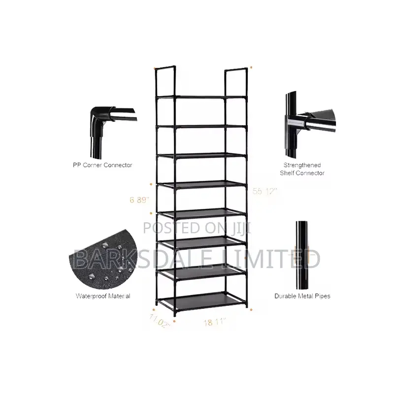 Shelf Storage Corner Rack Tall Shoe Rack 8-Tier Organizer