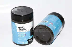 Lamp Black Acrylic Paint – 300ml Monte Marte
