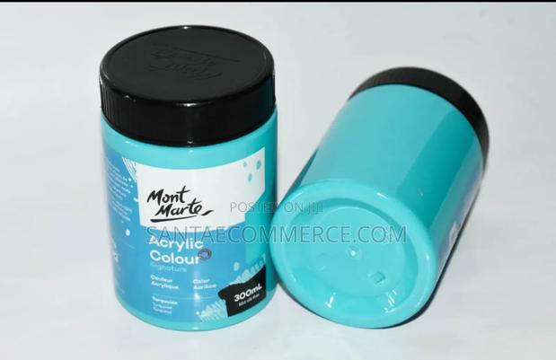 Turquoise Acrylic Paint – 300ml Monte Marte - main view