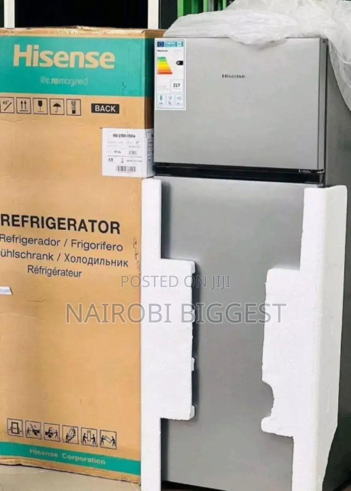 Hisense 205 Litres Double Door Fridge