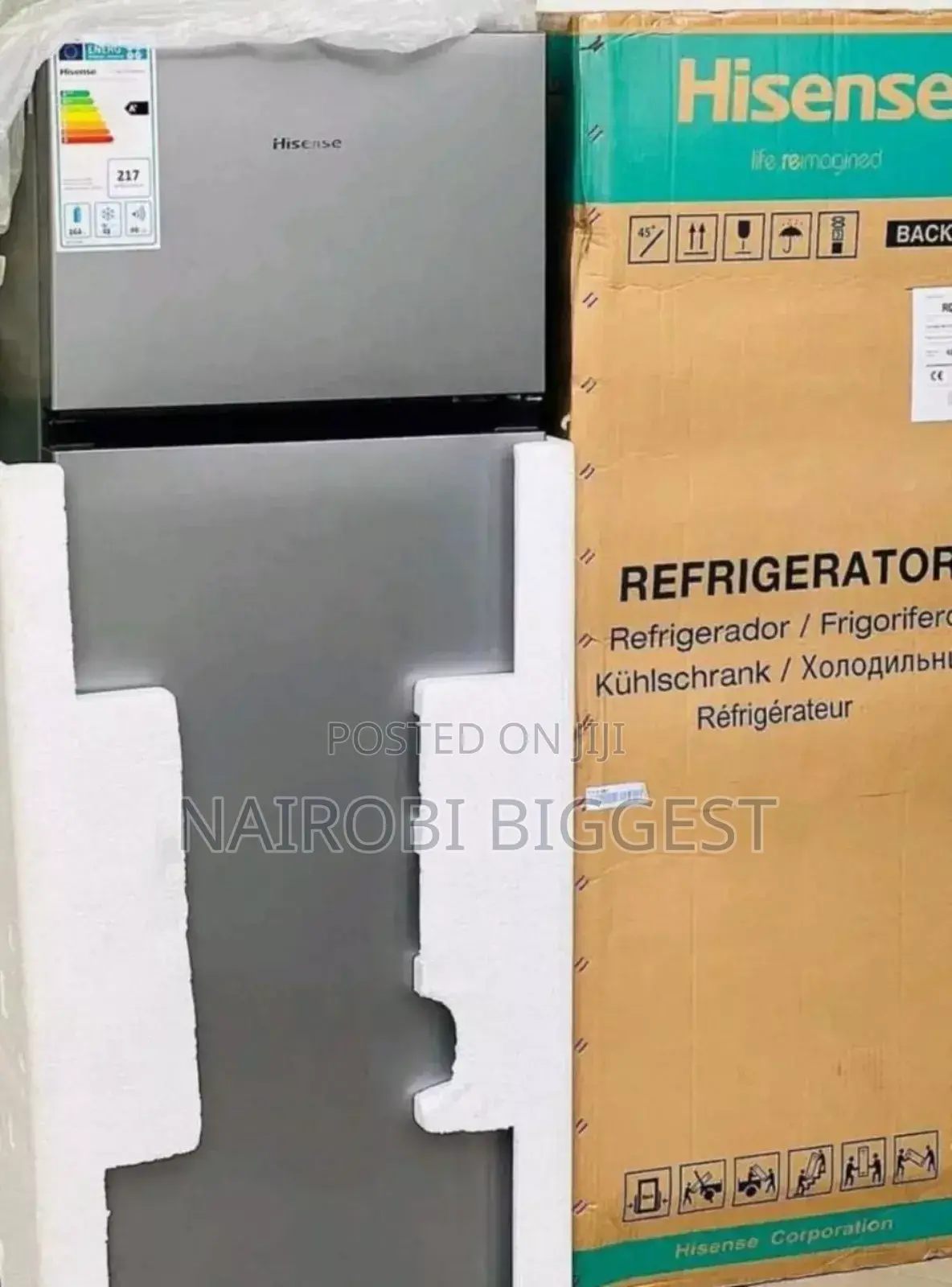 Hisense 205 Litres Double Door Fridge