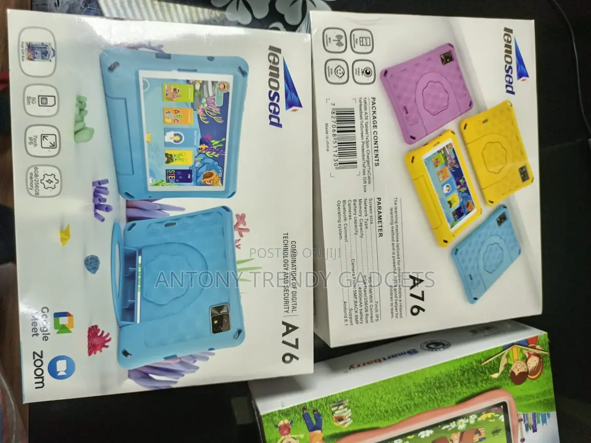 Lenosed A76 256gb Kids Tablet ; Display, 7inches ; Processor