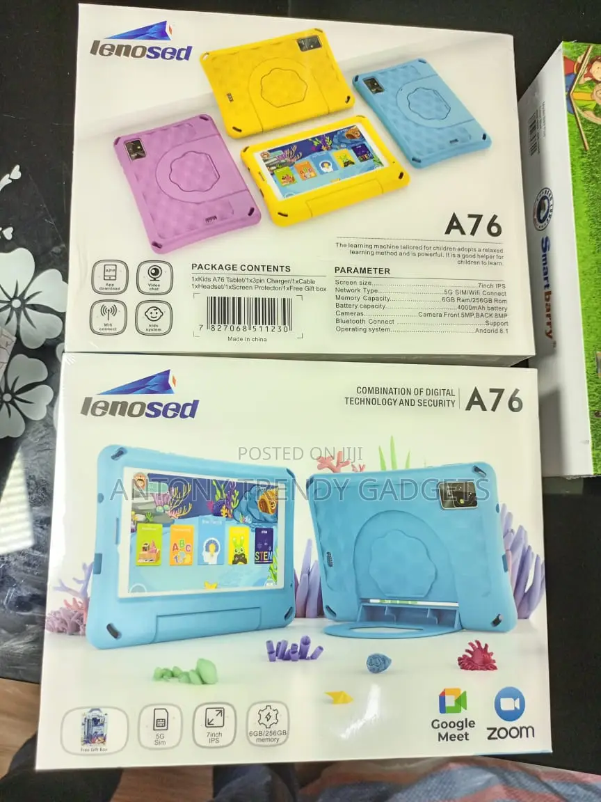 Lenosed A76 256gb Kids Tablet ; Display, 7inches ; Processor