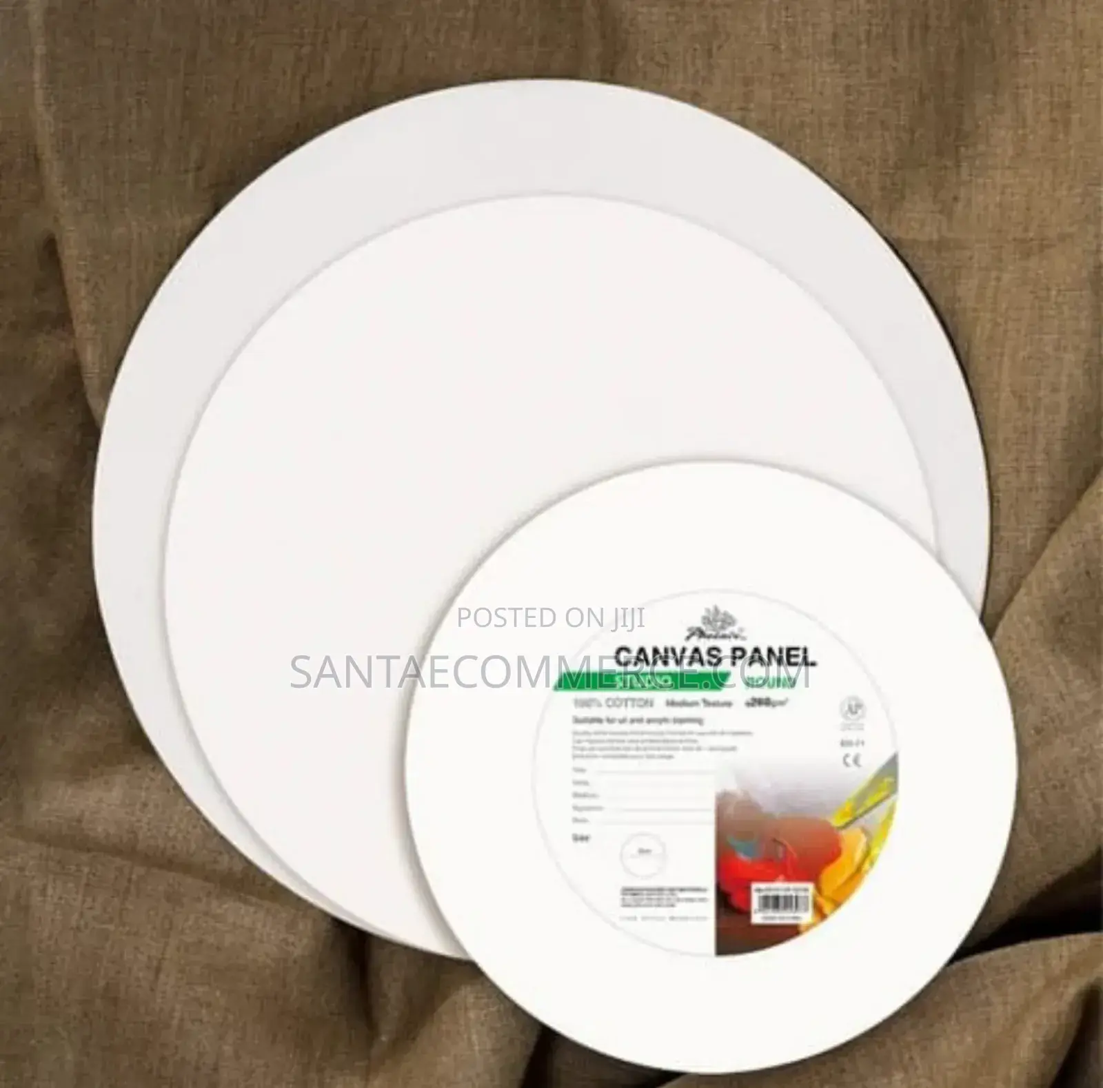 Round Canvas Boards – Framed Primed