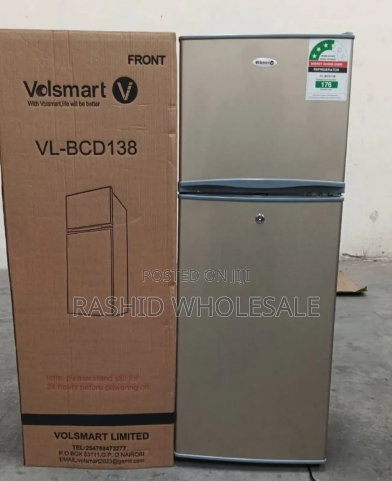 *Refrigerator 138l New Model.Volsmart