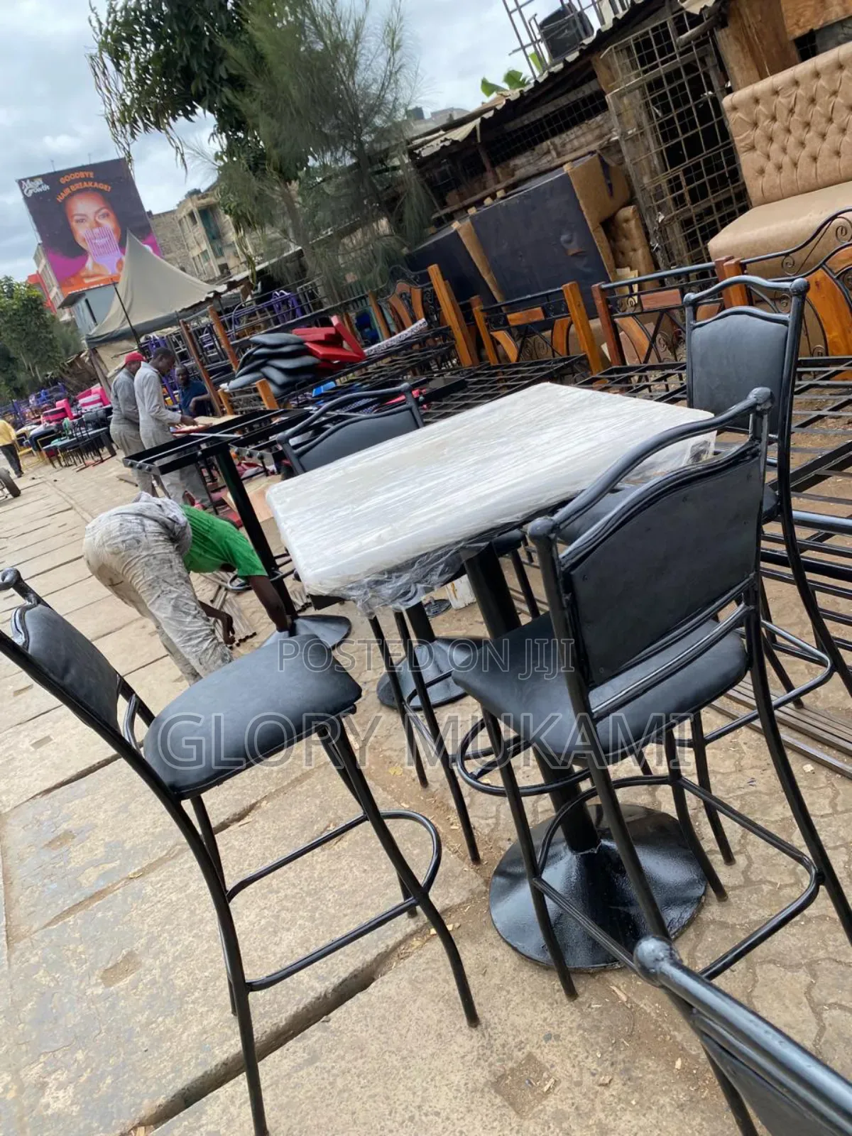 Restaurants and Bar High Chair and Table