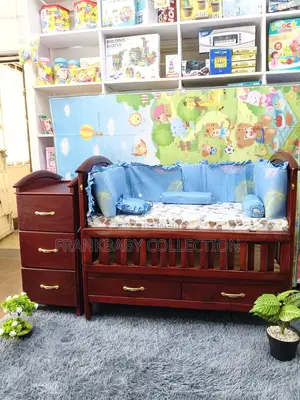 Toddler Cot* Brown Baby Cot