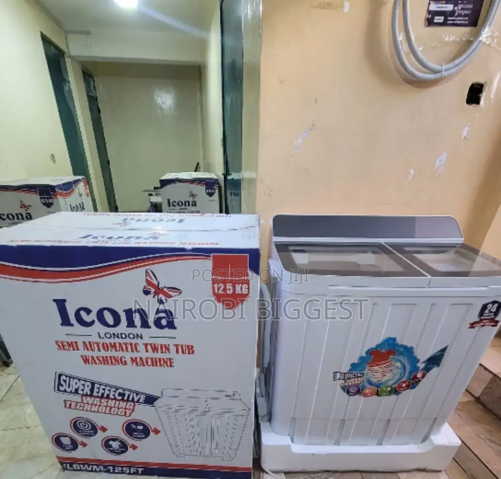 Excellent Icona 12.5kgs Twin Tub Washing Machine
