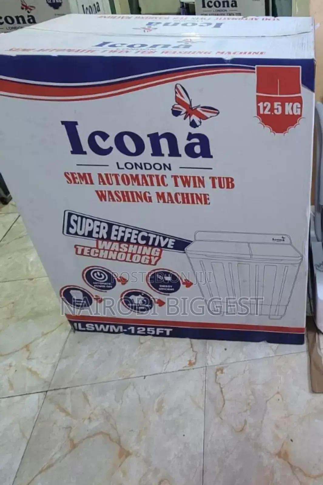 Icona Original 12.5kgs Twin Tub Washing Machine