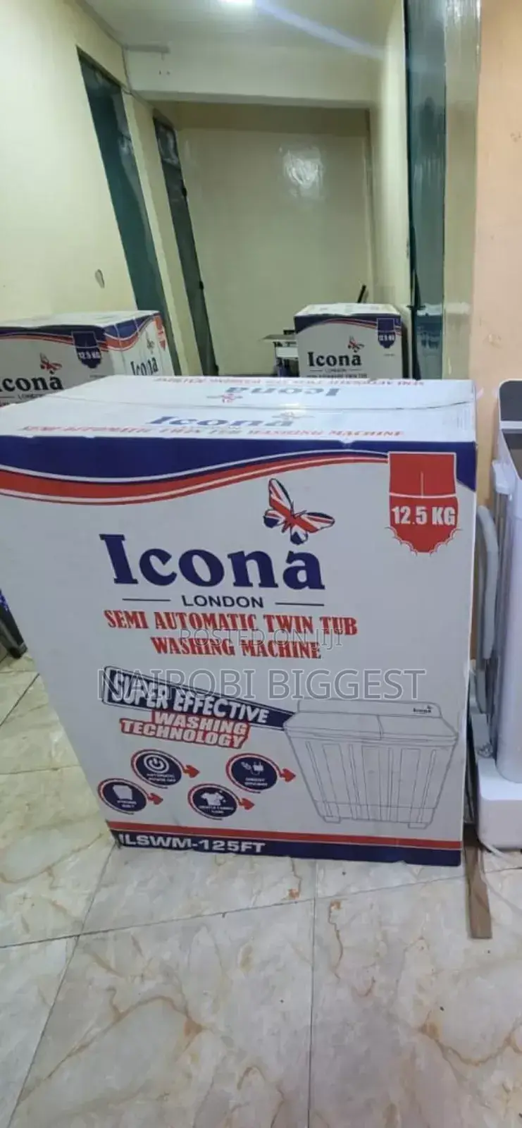 Icona Icona 12.5kgs Twin Tub Washing Machine