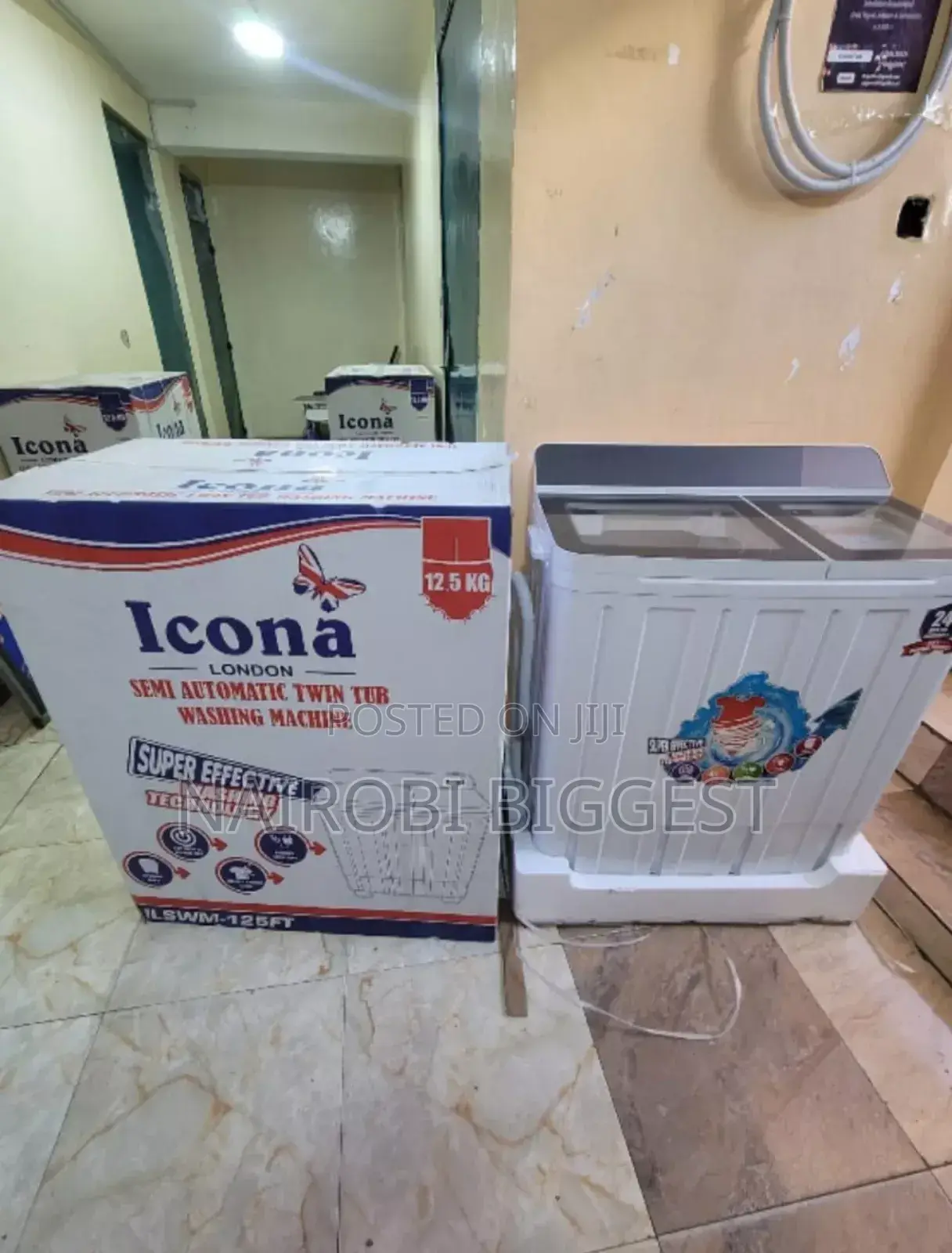 Icona 12.5kgs Twin Tub Washing Machine