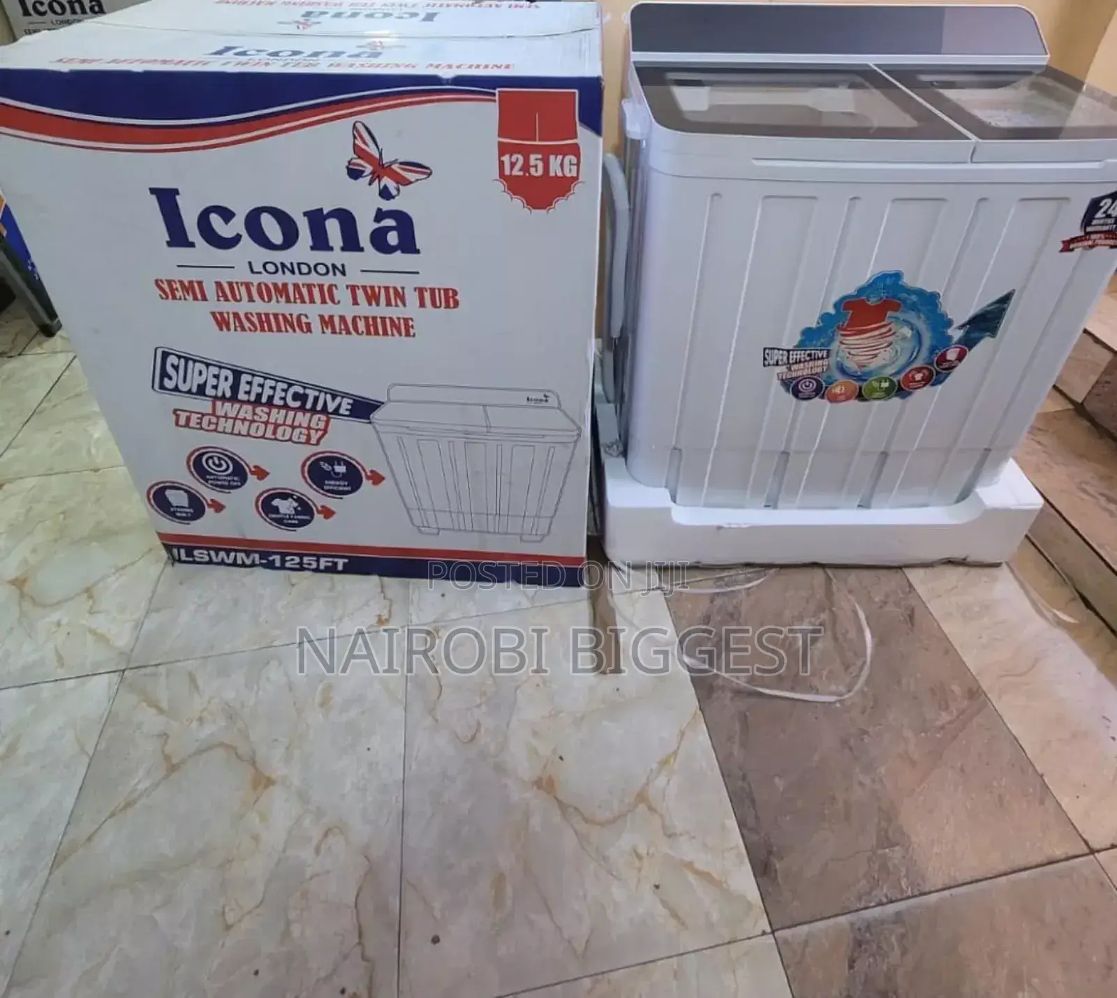 Superb Icona 12.5kgs Twin Tub Washing Machine
