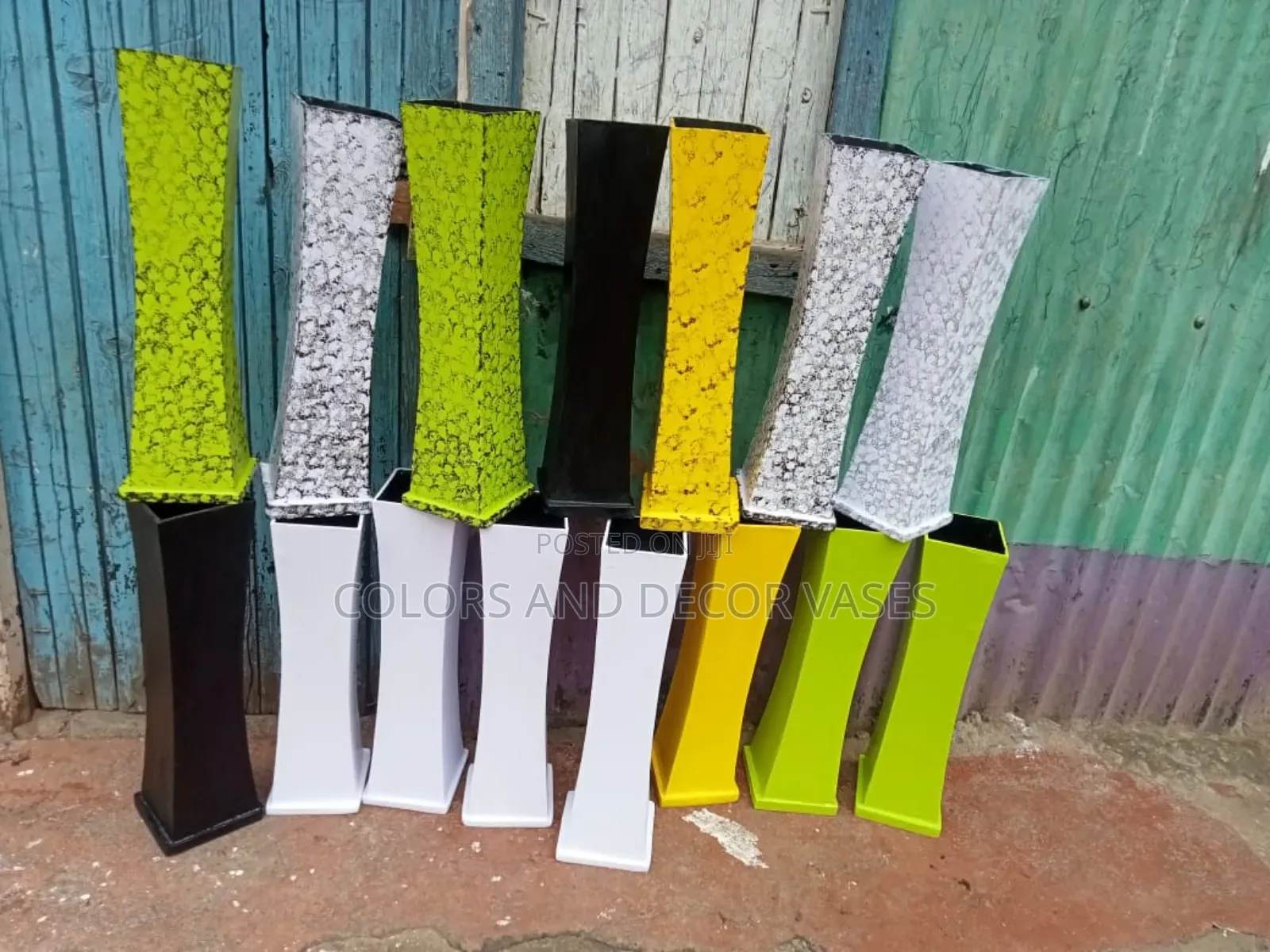 Wooden Vases Colours on Request