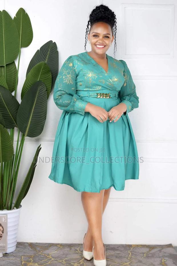 Elegant v Neck Skater Dresses - main view