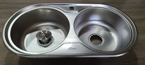 Round Double Bowl Kitchen Sink