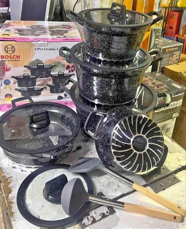 Cookware Set!Bosch 12pcs Black Cookware - main view