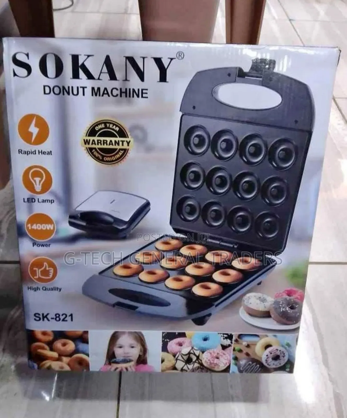 Donut Maker! 12- Slots Nonstick Electric Donut Maker