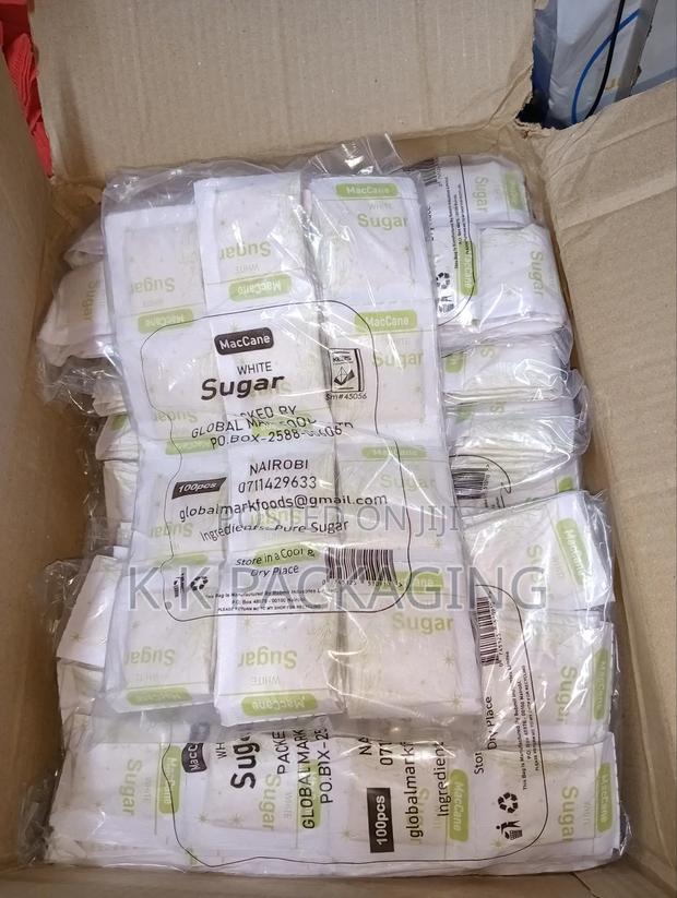 White Sugar Sachets - main view
