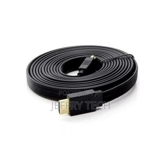 HDMI Flat Cable - 5m - Black - thumbnail 3