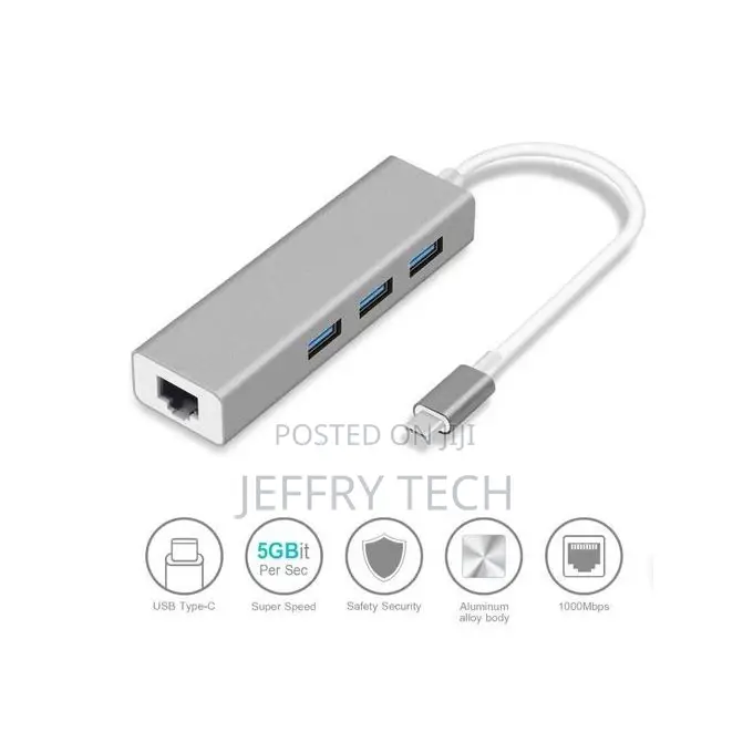 Typec Ethernet Rj45/3port USB 3.0