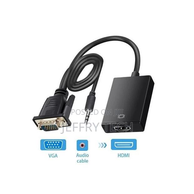 Audio - Video - VGA to HDMI Adapter - Black