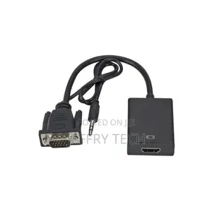 Audio - Video - VGA to HDMI Adapter - Black