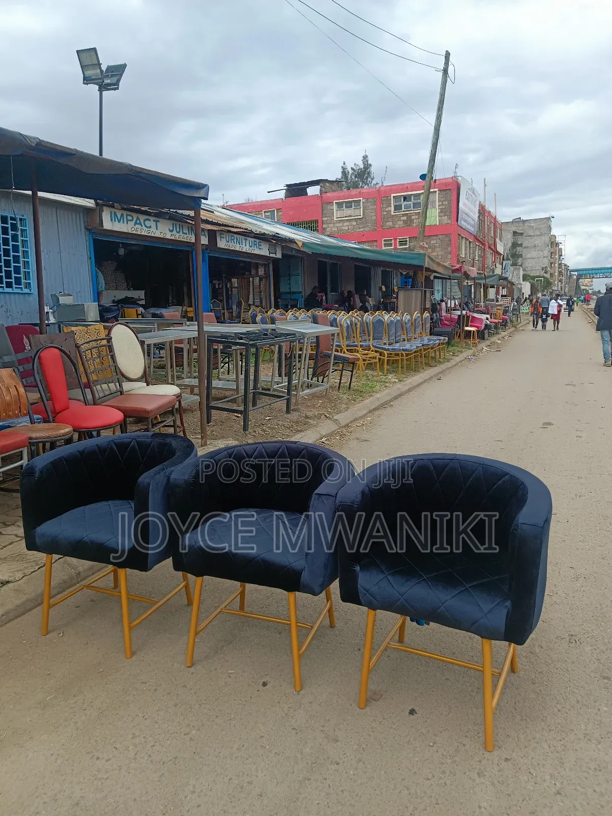 Styling Chairs or Manicure Chairs, Black Velvet 