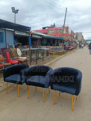 Styling Chairs or Manicure Chairs, Black Velvet - thumbnail 2