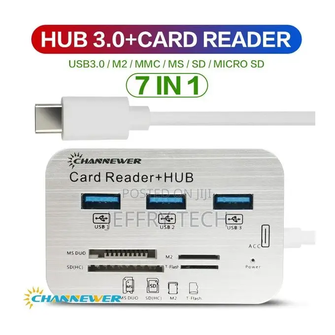 USB 3.0/3 Port 7 IN 1 USB Hub Adapter
