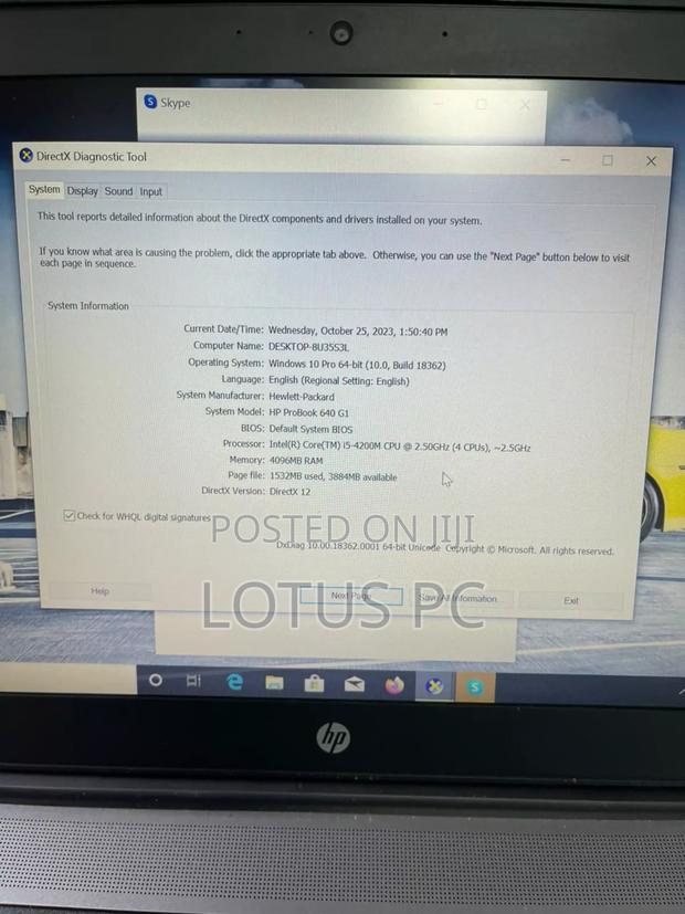 Laptop HP ProBook 640 G1 4GB Intel Core I5 HDD 500GB - thumbnail 2