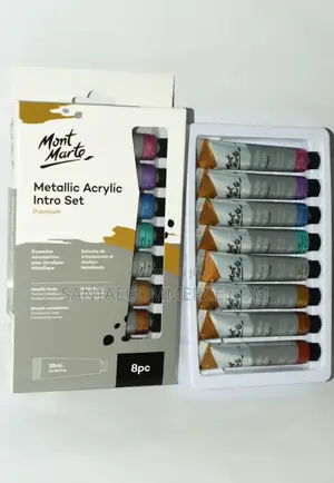 Metallic Acrylic Paint – 8pcs 18ml