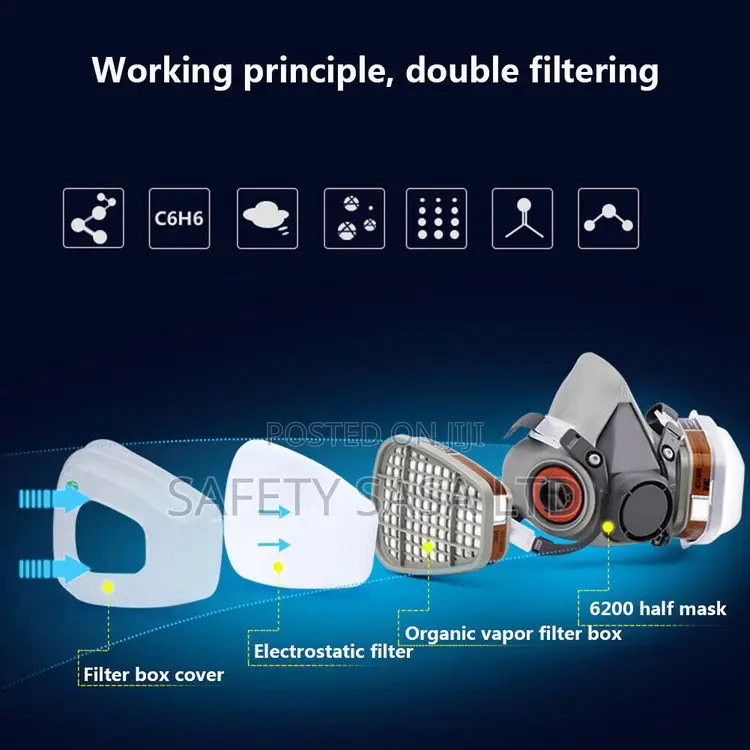 Half Face Respirator Mask Filter 6800