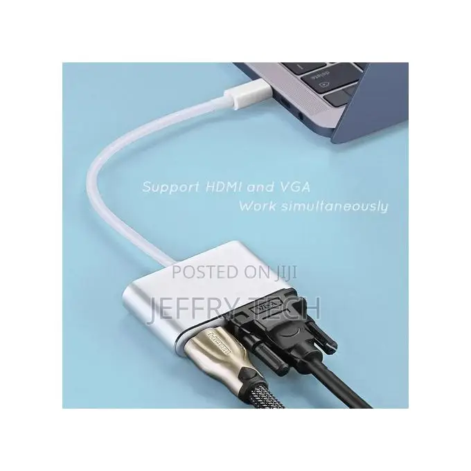 USB C to HDMI 30 Hz VGA USB 3.1 Type C Adapter