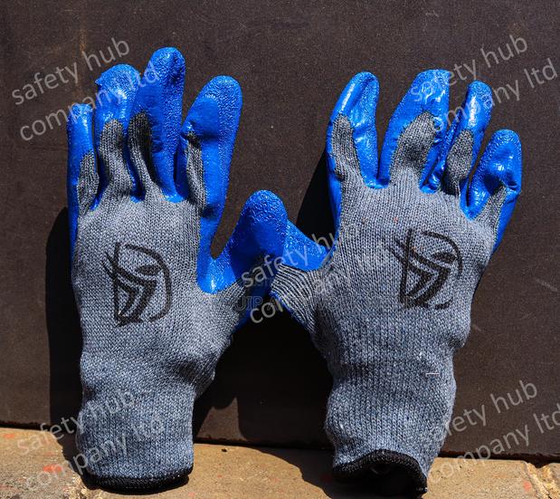 Diamond Grip Gloves - Blue - main view