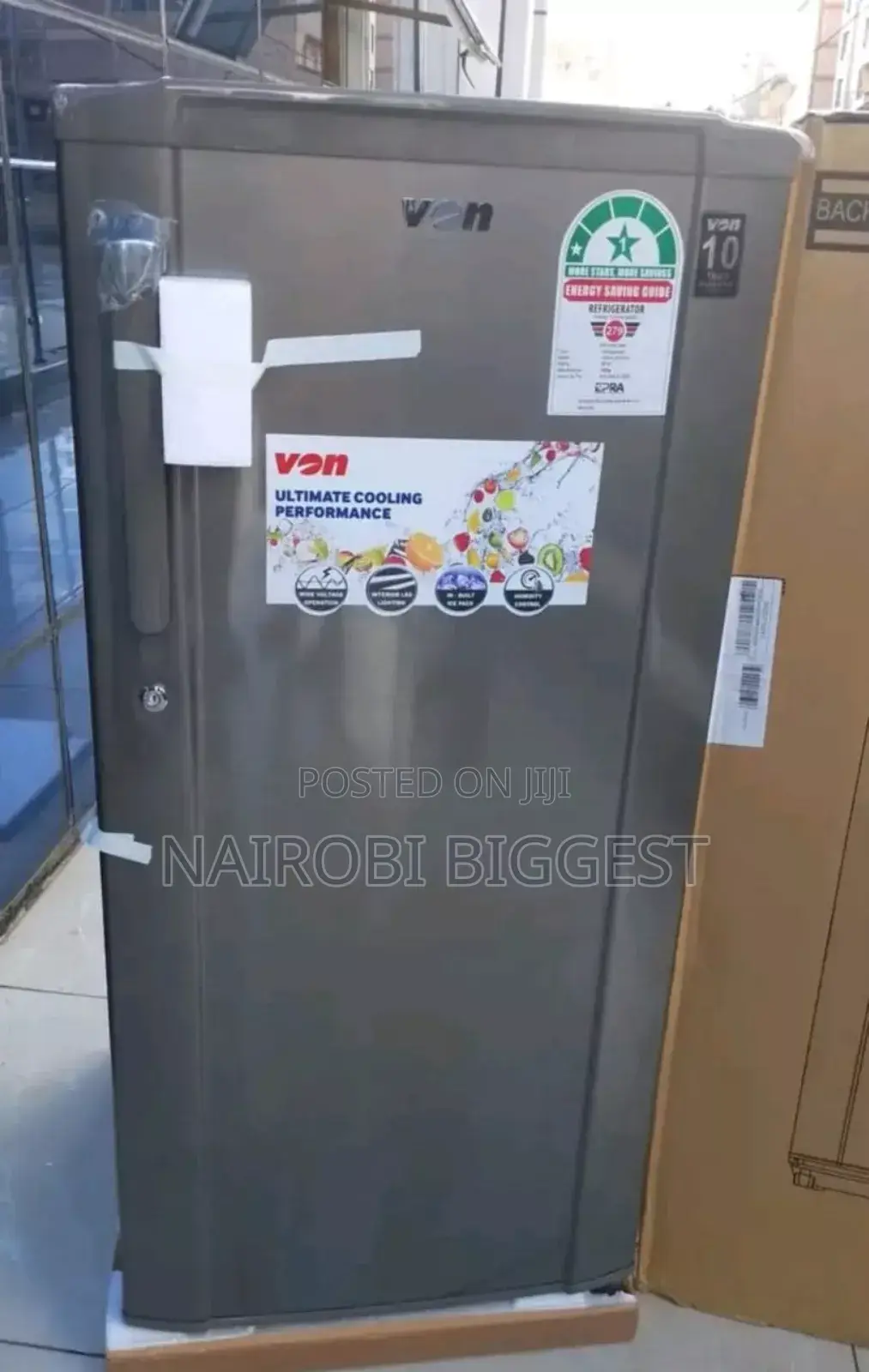 Von 185litres Single Door Fridge