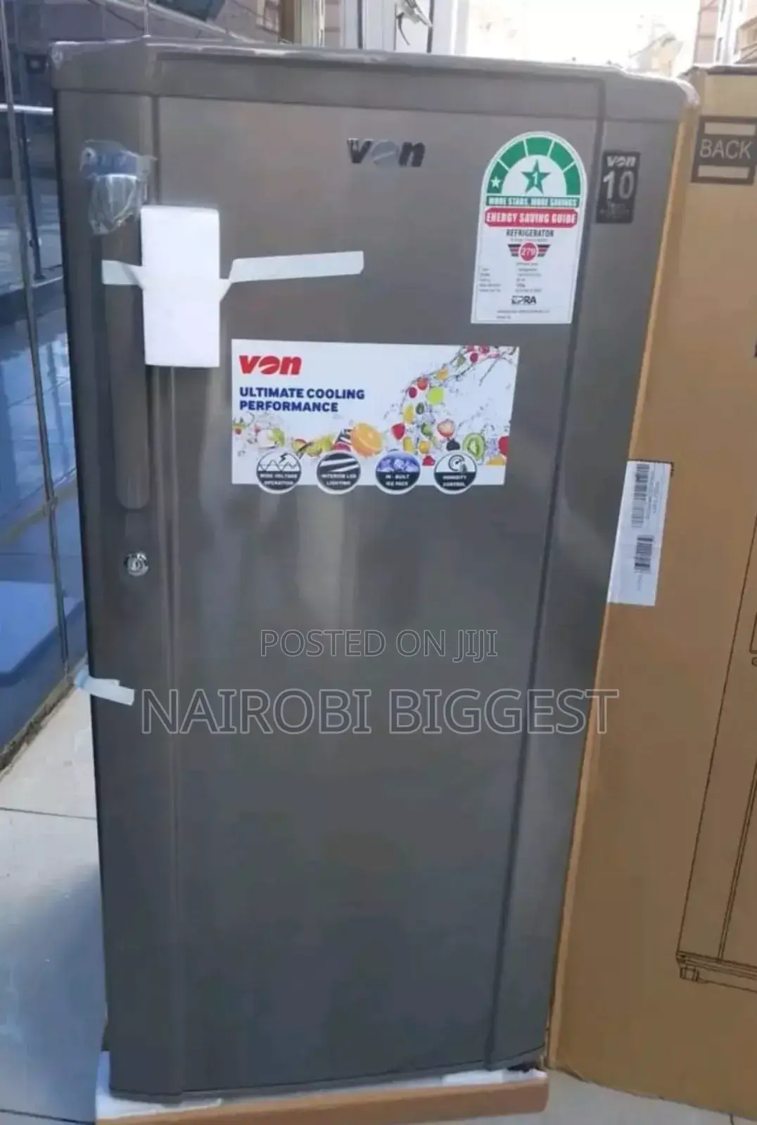 Excellent Von 185litre Single Door Fridge
