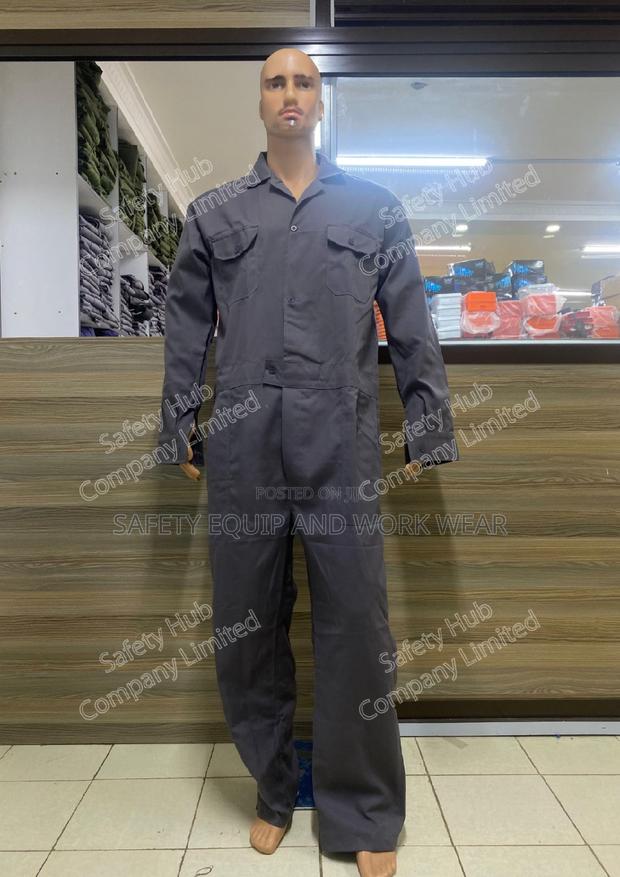 Work Wear - Grey Overalls - thumbnail 2
