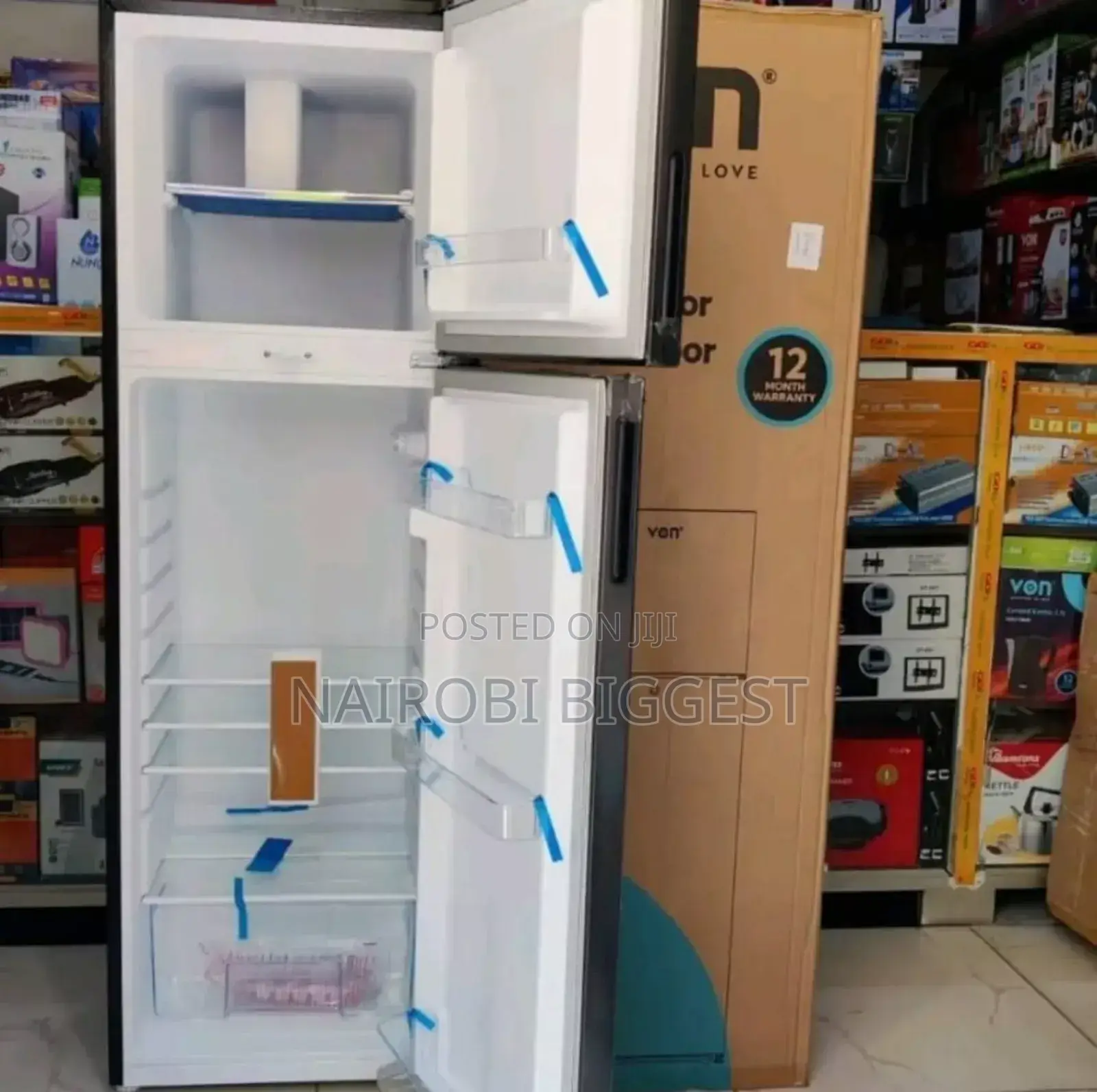 Excellent Von 138litre Double Door Fridge