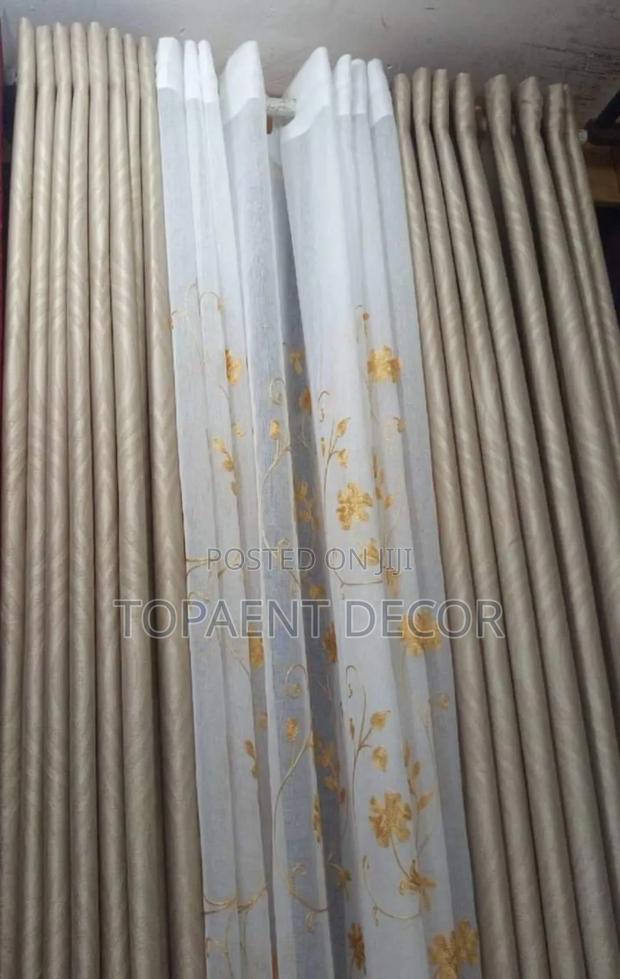 Beige Window Curtains and Sheers - main view