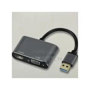 USB 3.0 to HDMI+VGA Adapter - Black