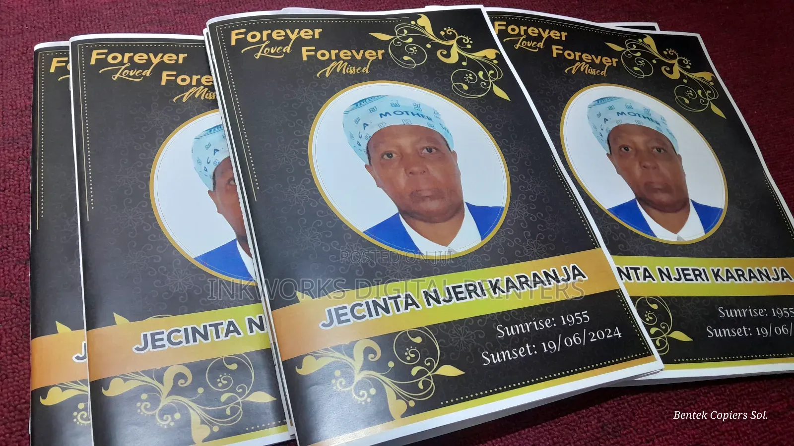 Burial Programme Printing