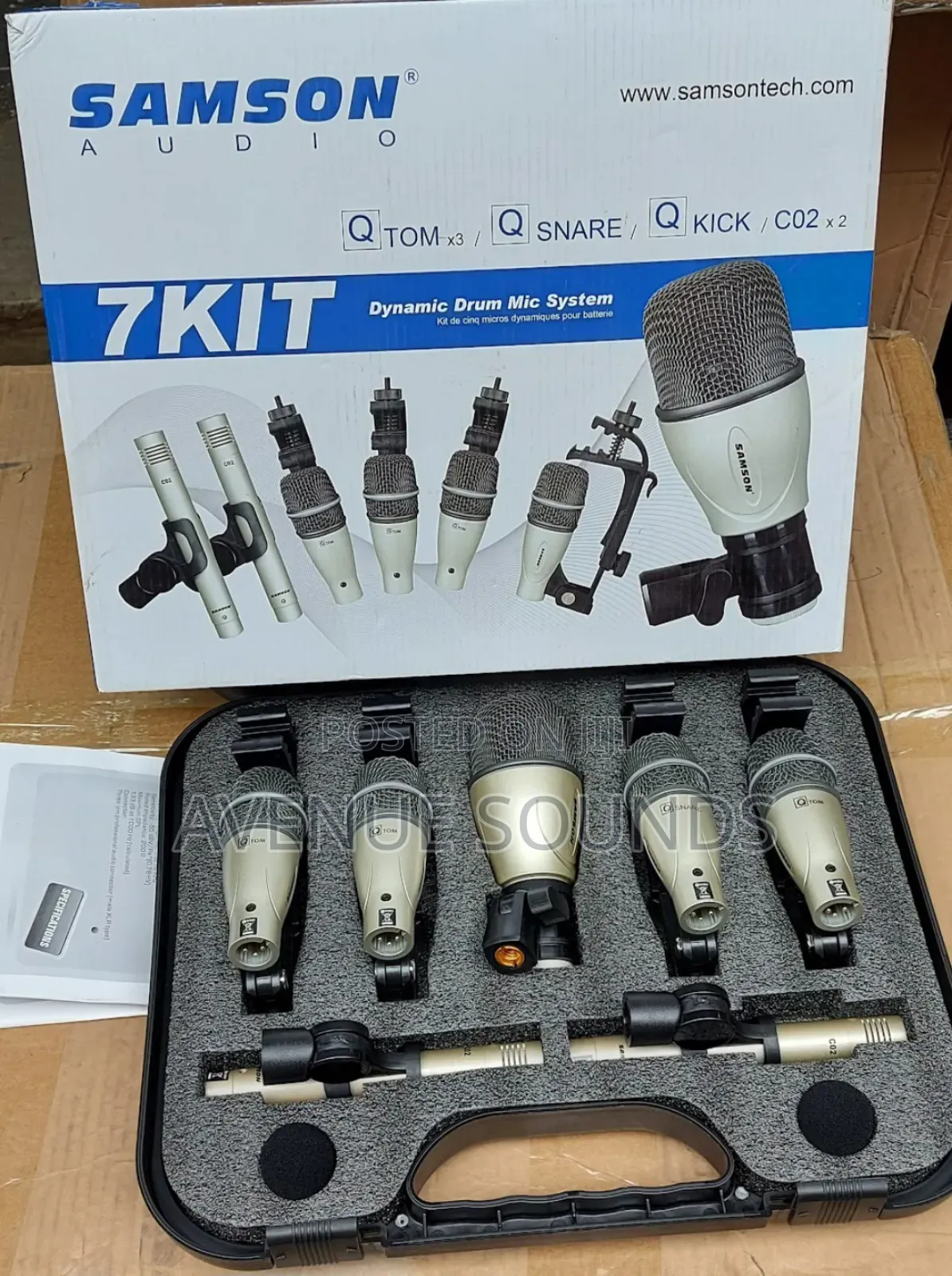 Samson Drumset 7kit Mics